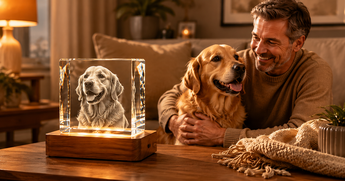 Personalised 3D Crystal Pet Photo Gifts