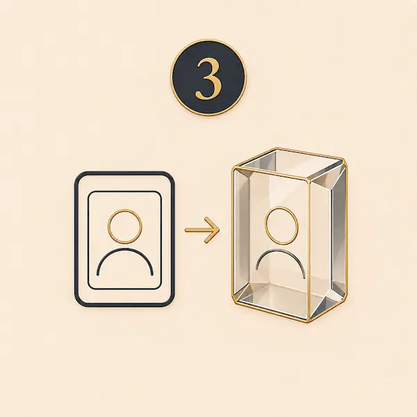 Turn a 2D pet photo into a lifelike 3D model for crystal engraving.