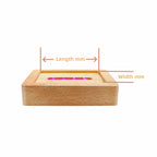 Wooden LED light base for personalised 3D crystal photo gifts by Crystify