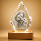 Crystal gifts for pet memories in Australia, ideal for personalised pet photo gifts.