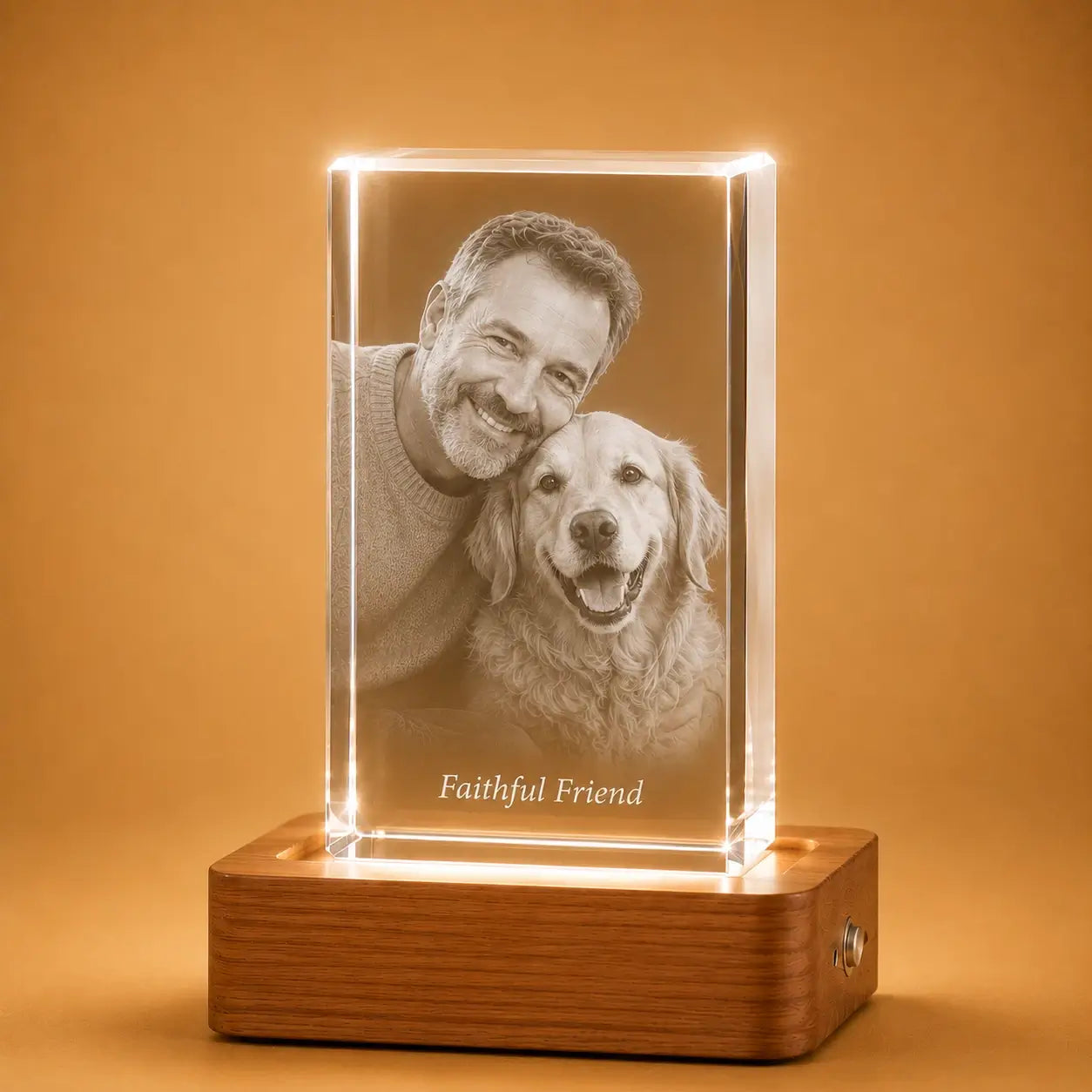 Pet memorial gifts in 3D crystal Australia, designed as lasting crystal keepsakes for pet memories.